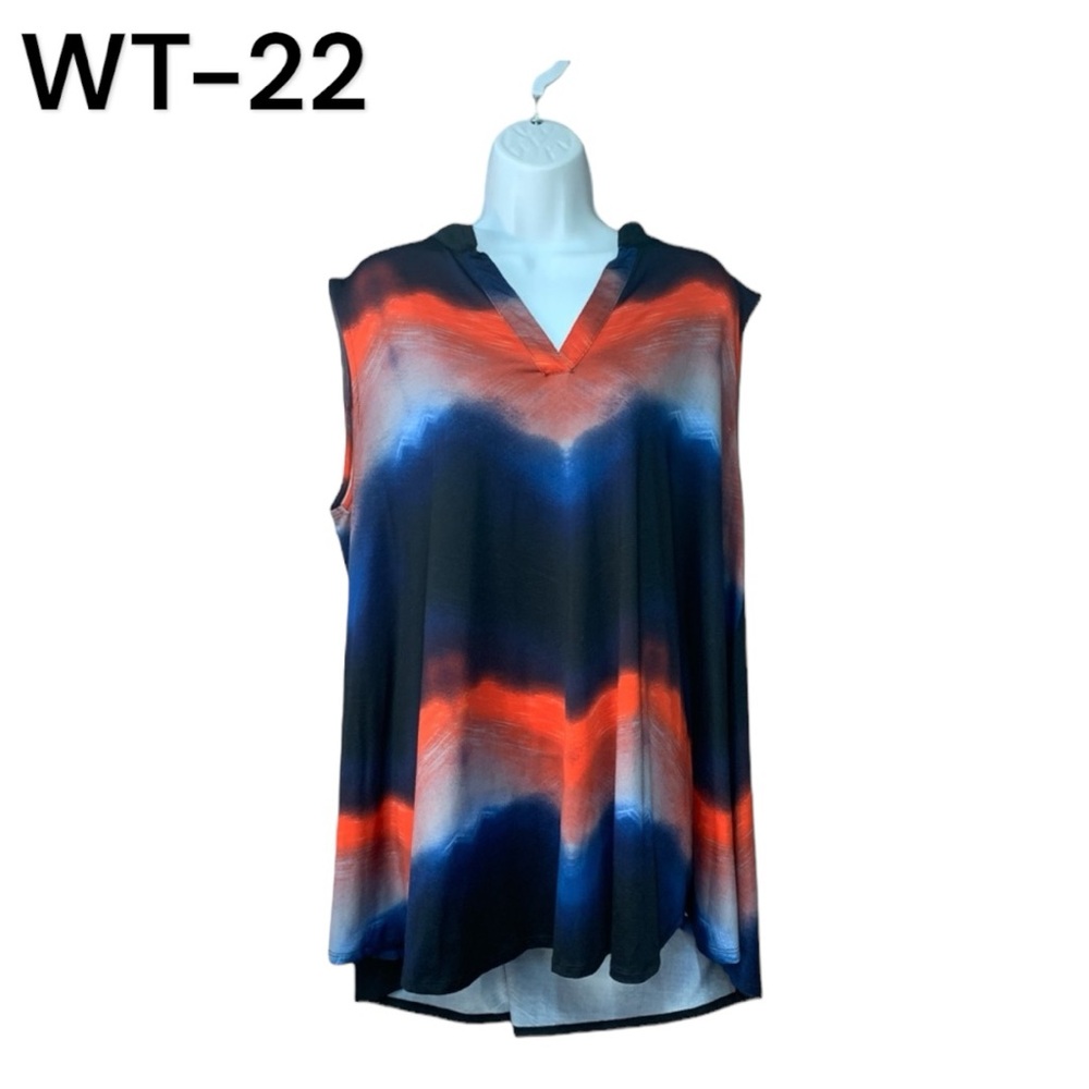 Sz2X V-Neck New Directions Sleeveless Top - Picture 1 of 5